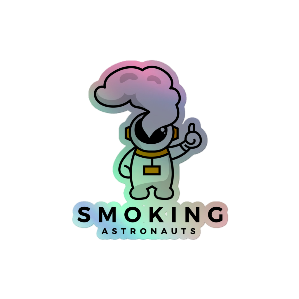 Holographic Astronaut Sticker