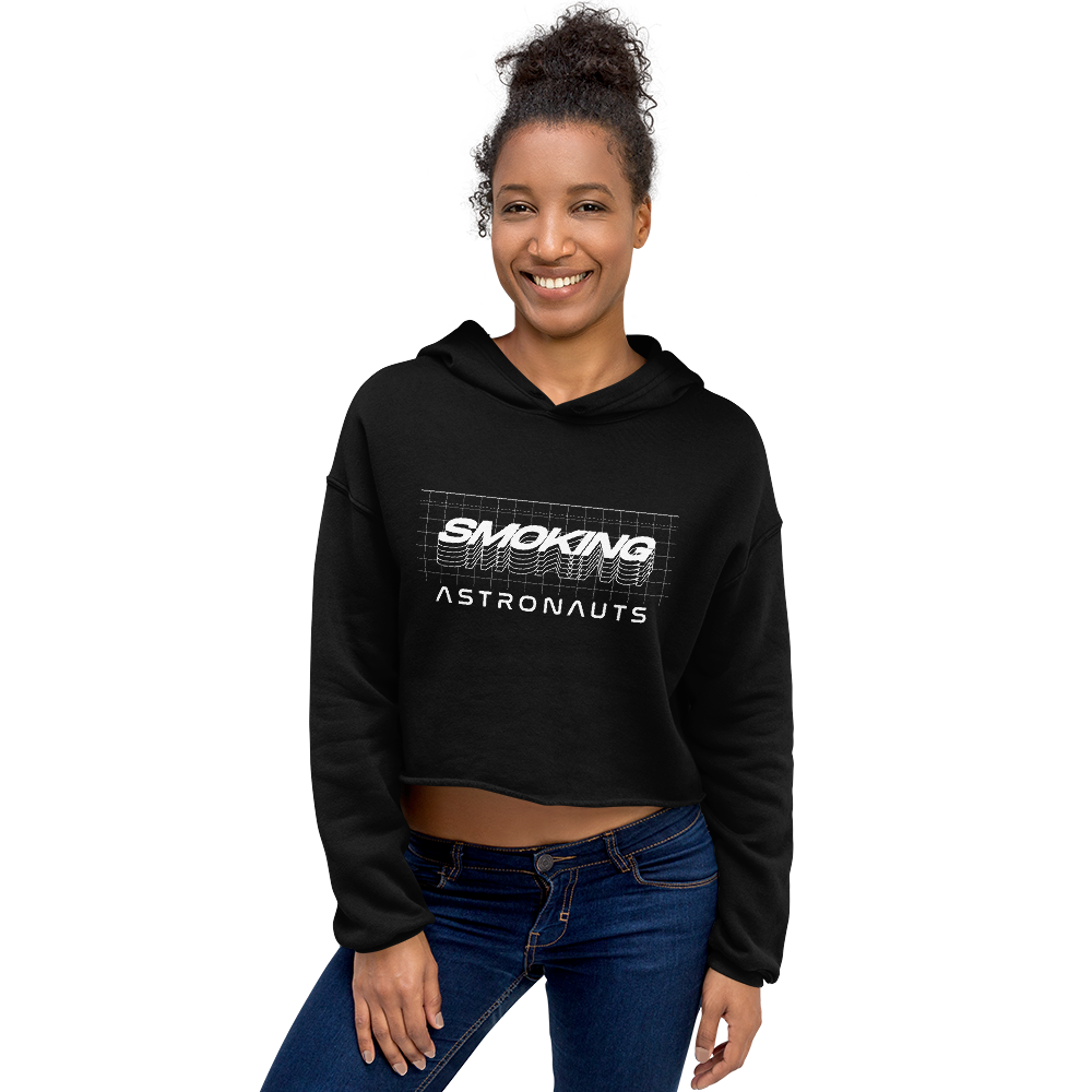 Original photograph: Cosmic Grid Cropped Hoodie